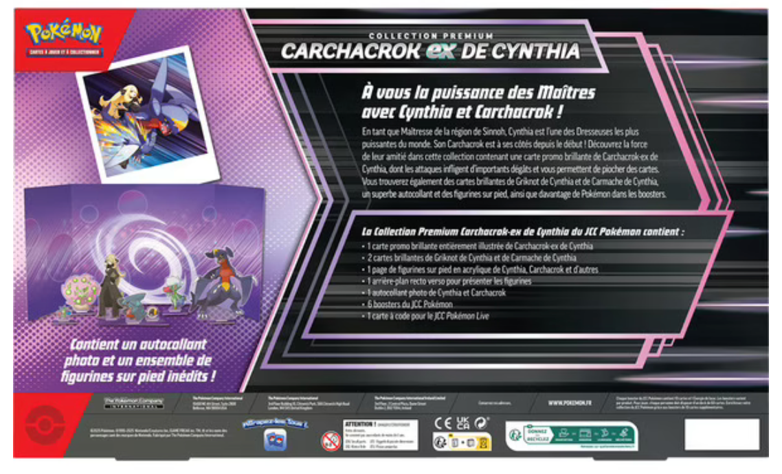 FR-Coffret Pokémon Premium Carchacrok Ex de Cynthia