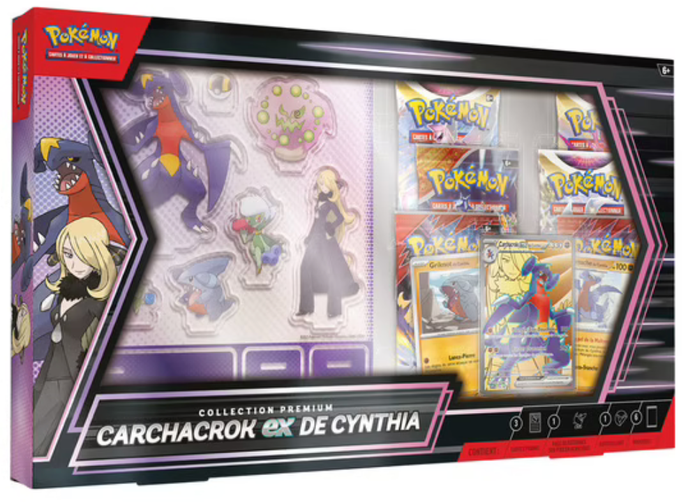 FR-Coffret Pokémon Premium Carchacrok Ex de Cynthia