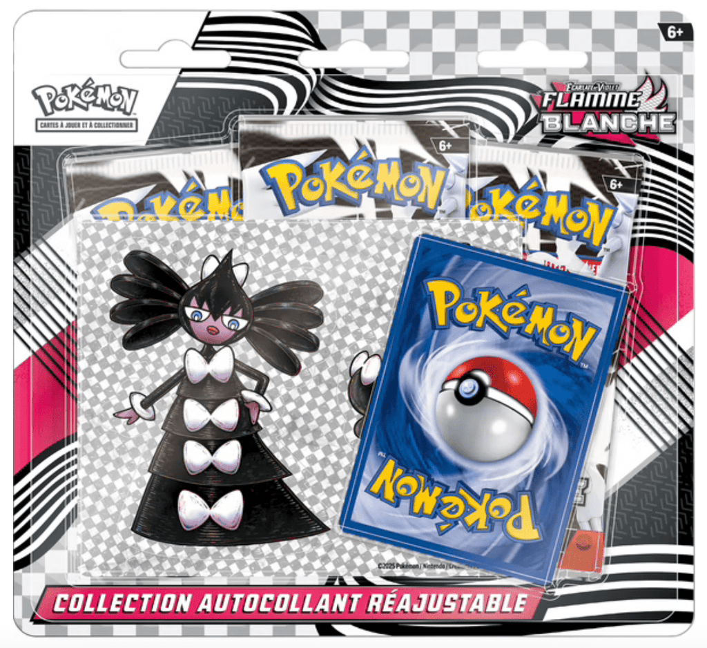 FR - Coffret Autocollant Réajustable Flamme Blanche - Poké king shop Sarl