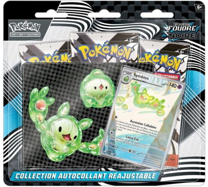 FR - Coffret Autocollant Réajustable Foudre Noir - Poké king shop Sarl