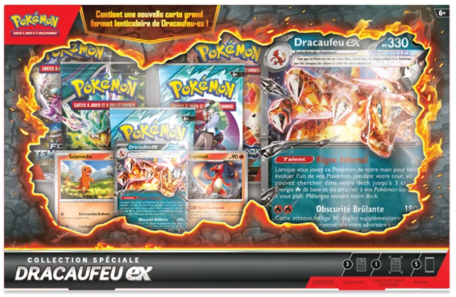 FR - Coffret - Collection Spéciale - Dracaufeu EX - Poké king shop Sarl