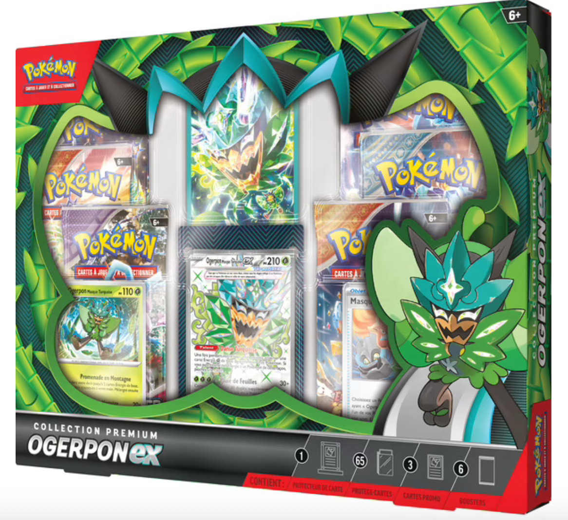 FR - Coffret Pokémon Collection Premium Ogerpon Ex - Poké king shop Sarl