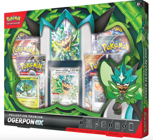 FR - Coffret Pokémon Collection Premium Ogerpon Ex - Poké king shop Sarl