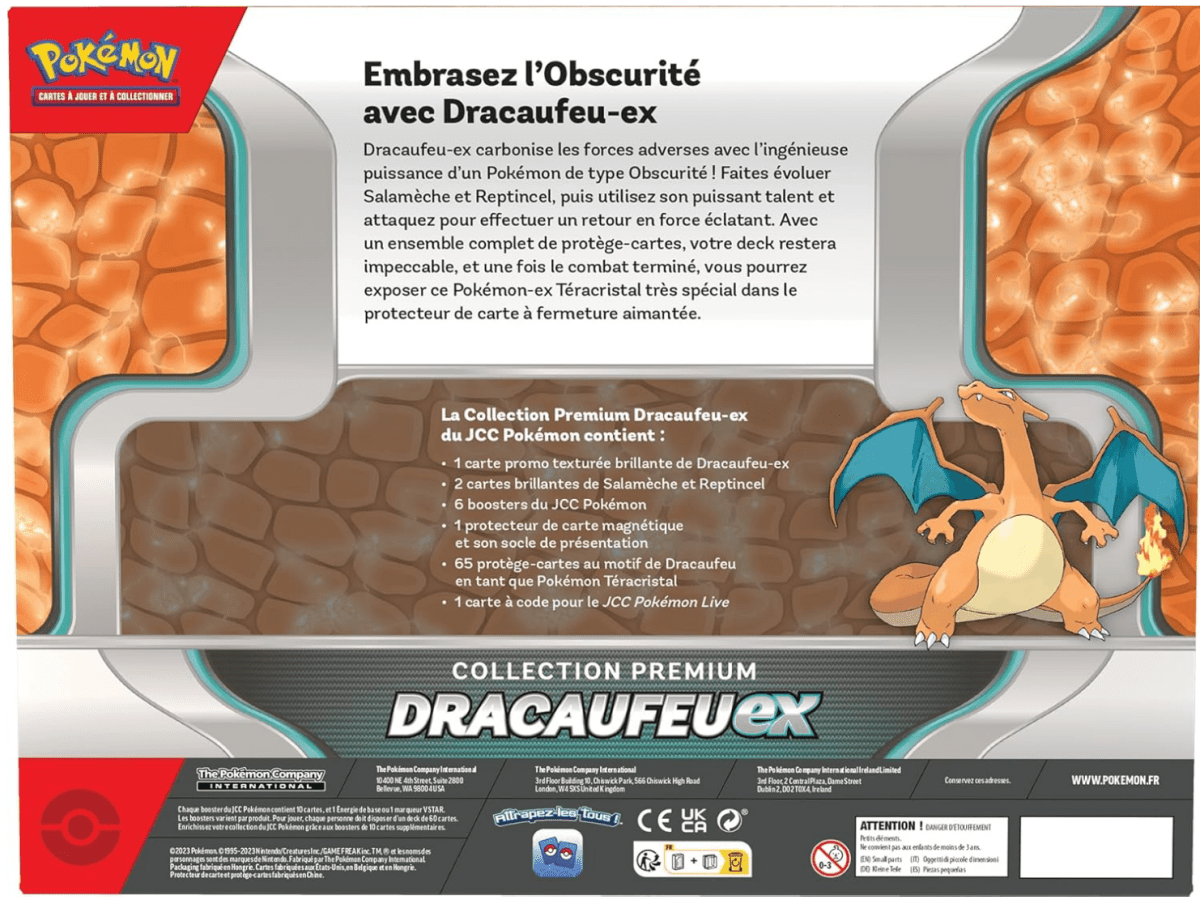 FR - Coffret Prenium - Dracaufeu EX - Poké king shop Sarl