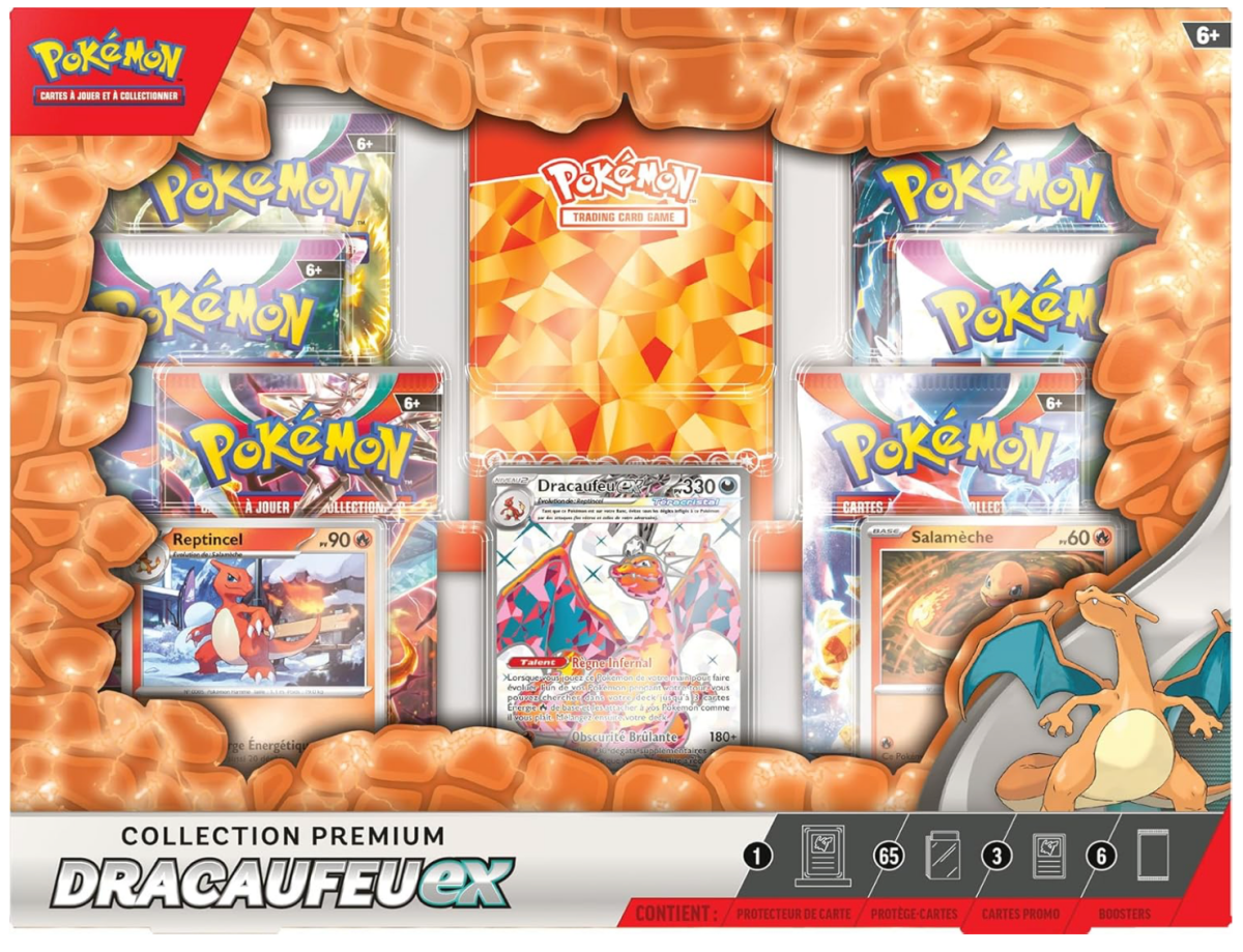 FR - Coffret Prenium - Dracaufeu EX - Poké king shop Sarl