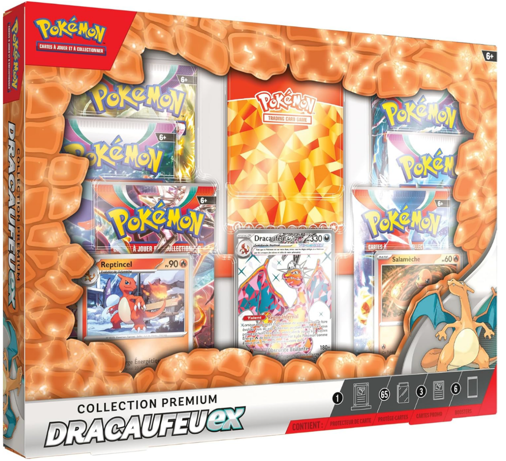 FR - Coffret Prenium - Dracaufeu EX - Poké king shop Sarl