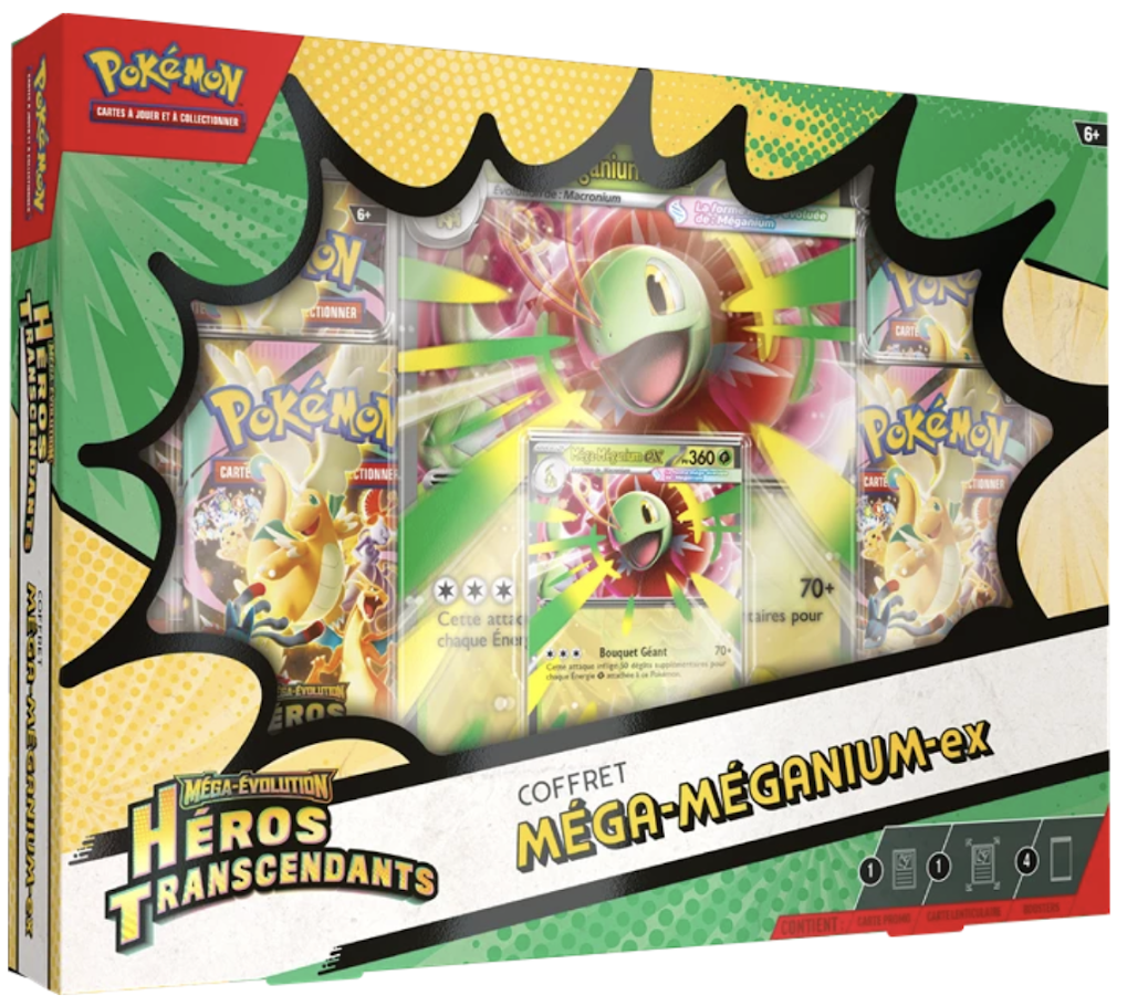 FR - ME02.5 'Héros Transcendants' Coffret Méga - Méganium - ex - Poké king shop Sarl