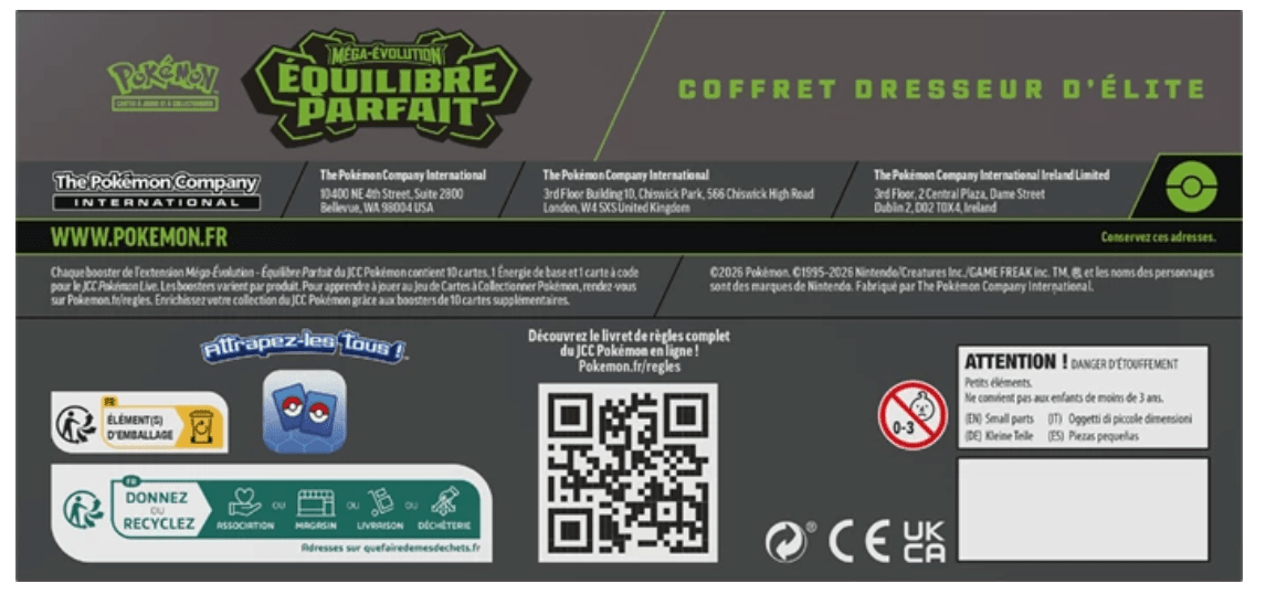 FR - ME03 'Équilibre Parfait' Elite Trainer Box - Poké king shop Sarl