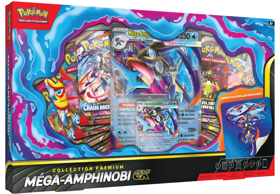 FR-Méga-Amphinobi Premium ex Collection - Poké king shop Sarl