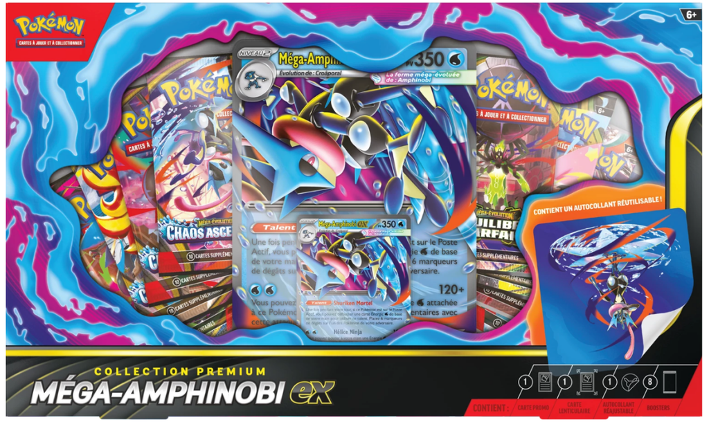 FR-Méga-Amphinobi Premium ex Collection - Poké king shop Sarl