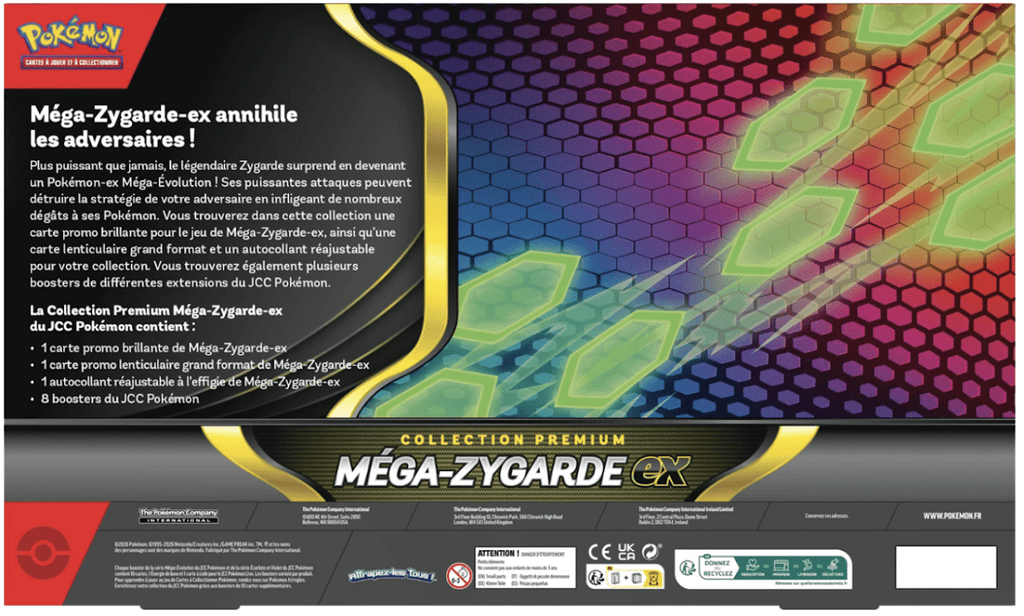 FR - Méga - Zygarde ex Premium Collection - Poké king shop Sarl