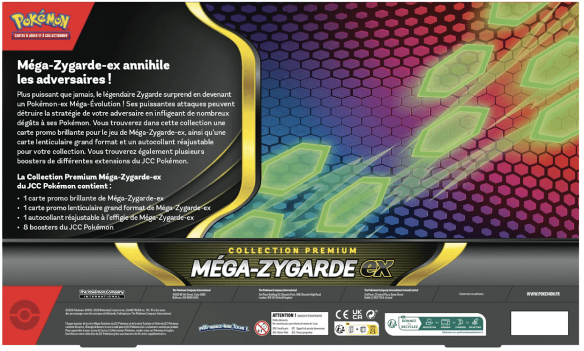 FR - Méga - Zygarde ex Premium Collection - Poké king shop Sarl