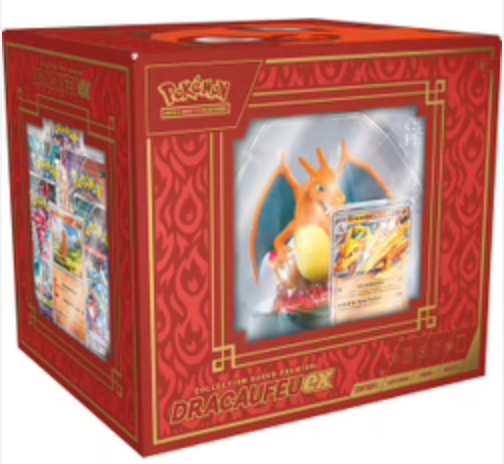 FR - Super - Premium Dracaufeu - ex avec figurine - Poké king shop Sarl